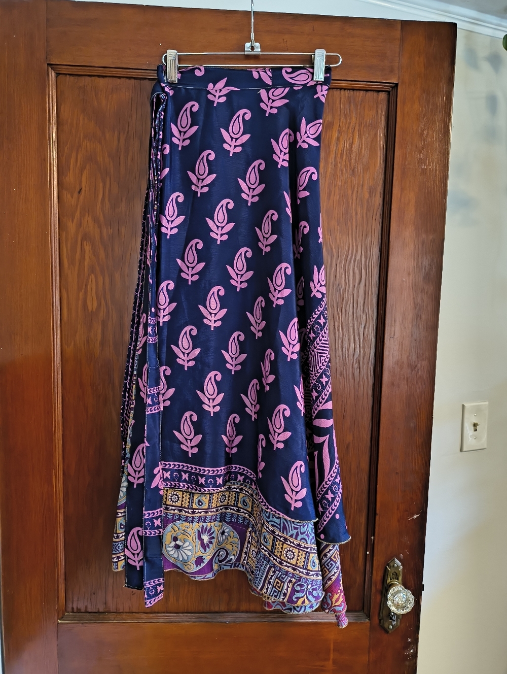 FOUR Sari Style Wrap Skirts, EUC